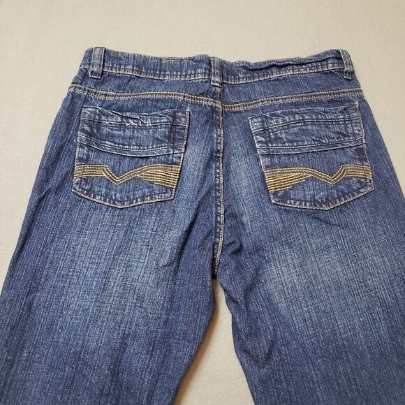 Suko men's fancy embroidered pocket straight leg jeans, size 34 blue - Picture 7 of 12